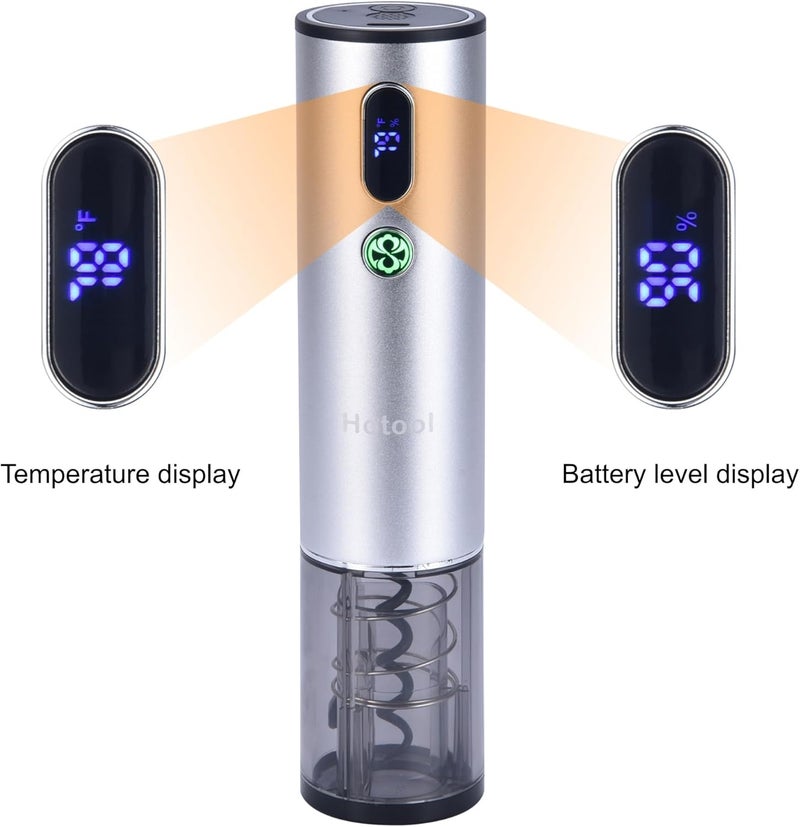 HOWTOOL Electric Wine Opener with Wine Accessories -Rechargeable Wine Bottle Opener Set with Base, Wine Aerator, Foil Cutter and Wine Stoppers- Perfect Wine Gifts for Wine Lovers - Image 4